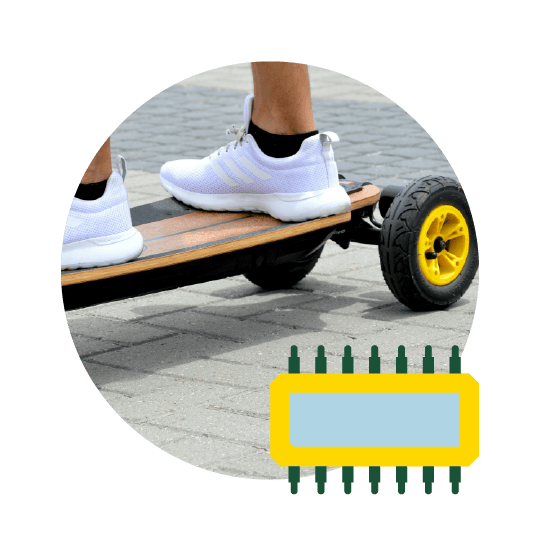 Micromobility components illustration